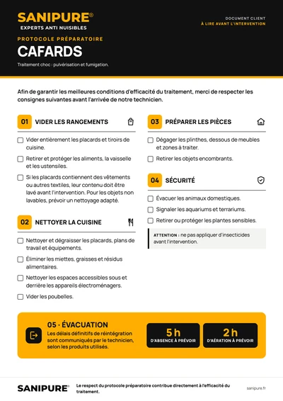 Aperçu du protocole préparatoire SANIPURE (PDF)