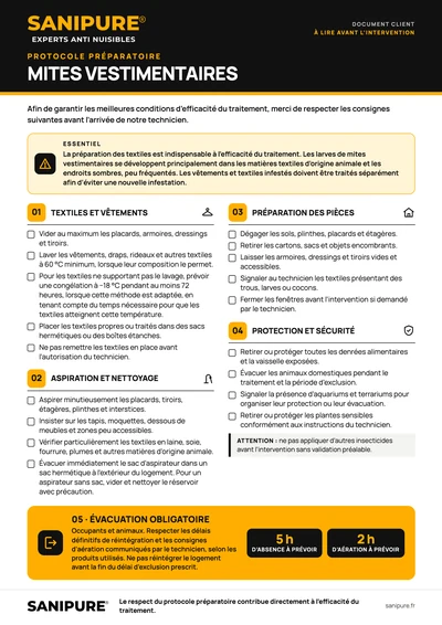 Aperçu du protocole préparatoire SANIPURE (PDF)