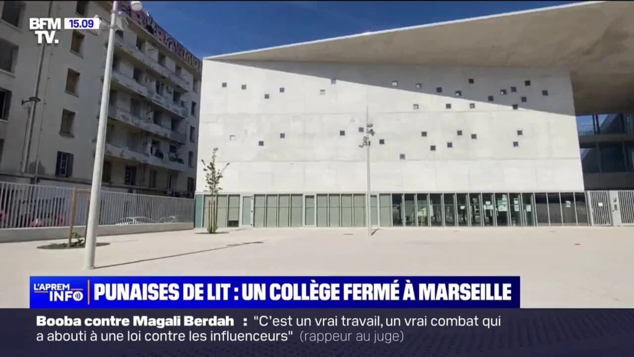 Collège Josephine-Baker à Marseille fermé à cause des punaises de lit